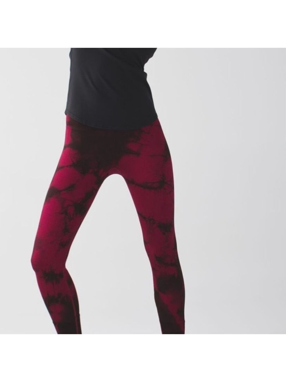 Lululemon Ebb to Street Leggings, Wine Berry Bordeaux, Size Not Noted.